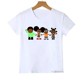 Забавная бесплатная футболка с изображением Бино и Фино, Футболка с Мультяшным принтом, Одежда в стиле Аниме, Детская Одежда, Рубашка Для маленьких мальчиков и Девочек, Летние Топы с короткими рукавами